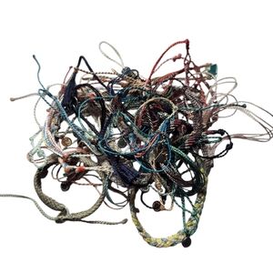 PURE VIDA Bundle LOT 35 BRACELETS Unsearched Colorful Knotted Charms BOHO HIPPIE